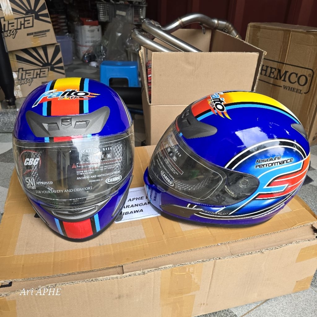 helm full face FAITO X CABERG motif fullface size L