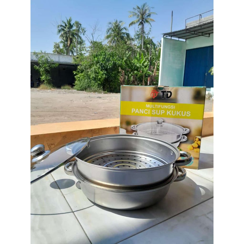 TD steamer stainless panci kukus 2 tingkat