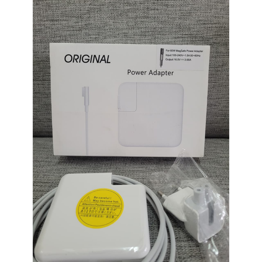 Adpator Apple Magsafe 60W | Charger Macbook 60Watt Type L | Adaptor Apple Magsafe 1 | Charger Mac, M