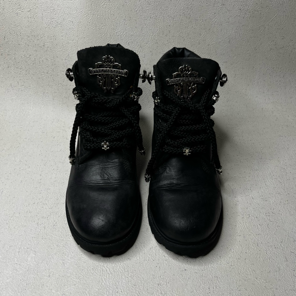TIMBERLAND BOOTS CHROME HEARTS BLACK HIP HOP