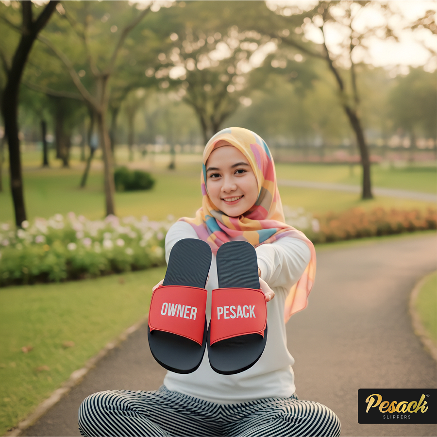 Pesack - Slide Sandal Selop Custom Warna Nama Sandal Custom Sandal Nama Sandal Rubber
