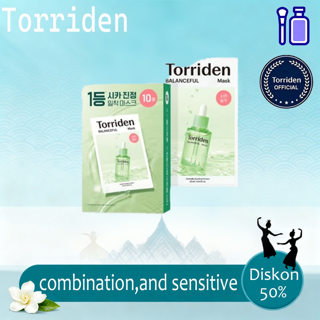 Torriden Balanceful Centella Asiatica Extract Mask 10pcs, Torriden Official Store, Torriden Sheet Ma