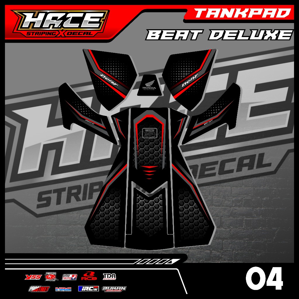 04 STICKER TANKPAD DASBOR BEAT DELUXE - STIKER TANKPAD DASBOR BEAT DELUXE