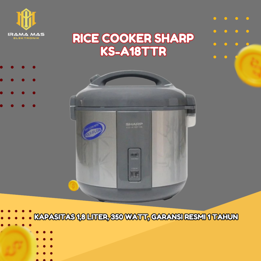 SHARP KS A KSA 18 A18 KSA18 TTR A18TTR KSA18TTR RICE COOKER MAGIC COM