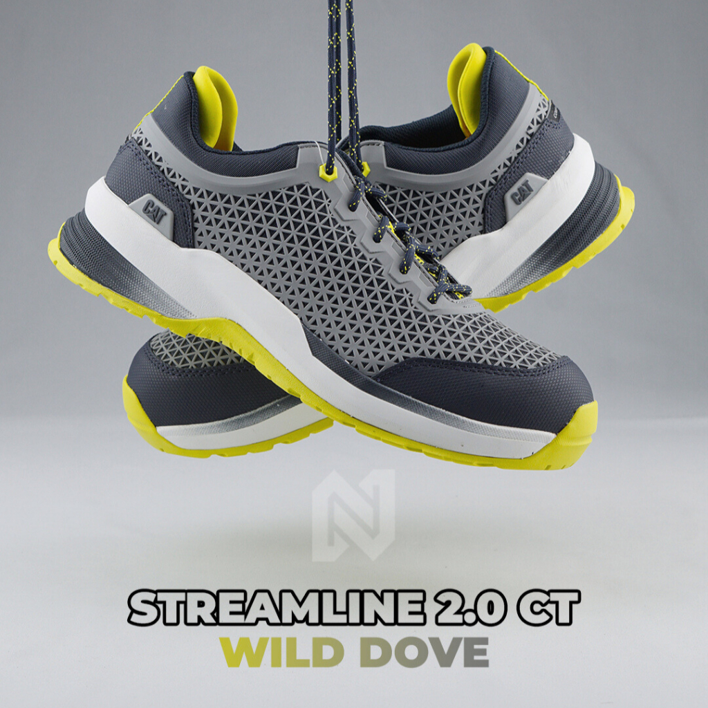 Sepatu Safety Caterpillar streamline 2.0 Composite Toe Wild Dove Original ASTM Standard