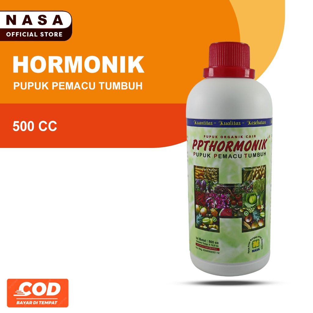 PPT HORMONIK NASA 500cc Pupuk Organik Multiguna Perangsan Tumbuh tanaman, Perikanan, dan Peternakan