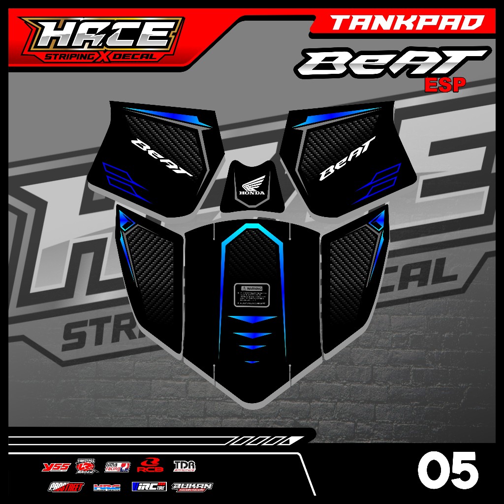 05 STICKER TANKPAD DASBOR BEAT ESP - STIKER TANKPAD DASBOR BEAT ESP