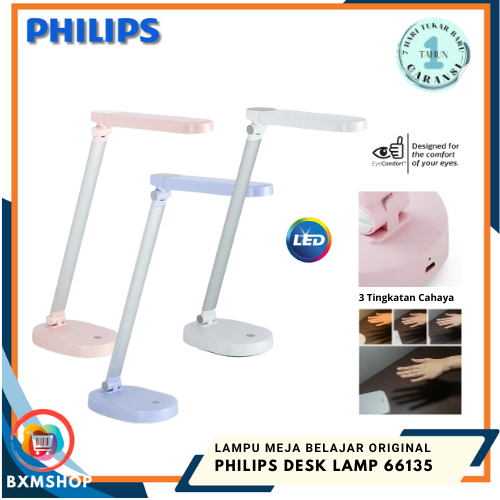 Philips Desk Lamp 66135 Lampu Baca LED / Desk Lamp / Lampu Meja Belajar Philips Original Bergaransi