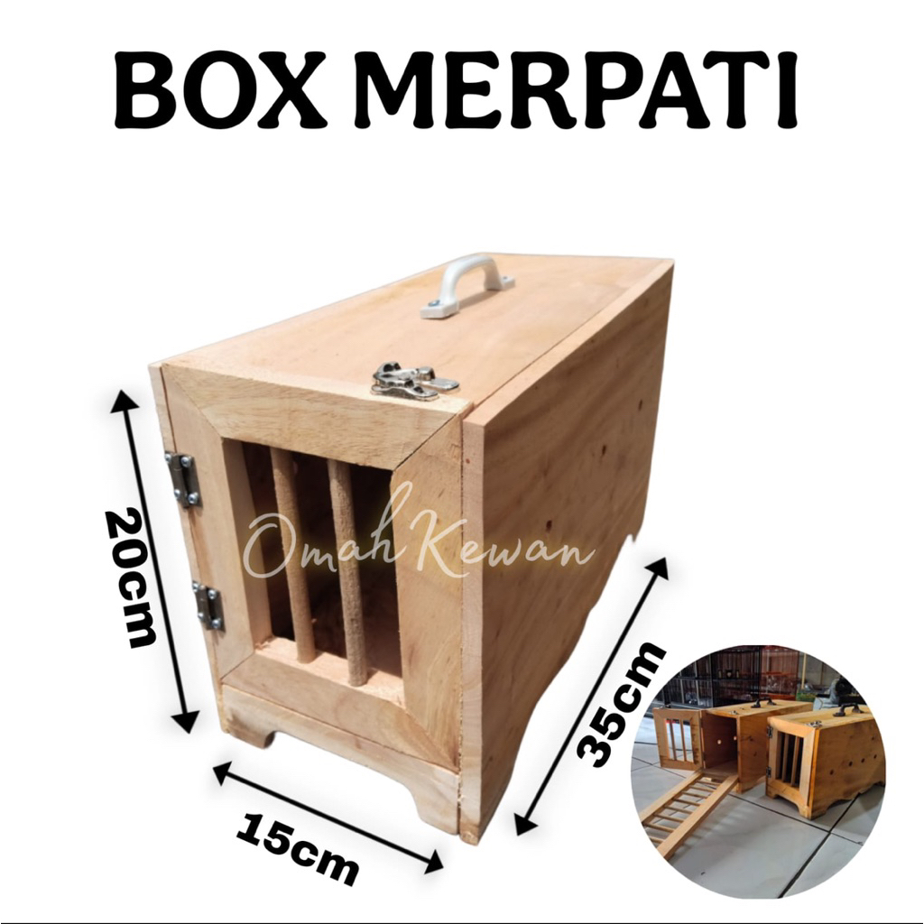Box Bawa Merpati Kayu Bok Kayu Sangkar Kandang Merpati Bok Tas Burung Kayu
