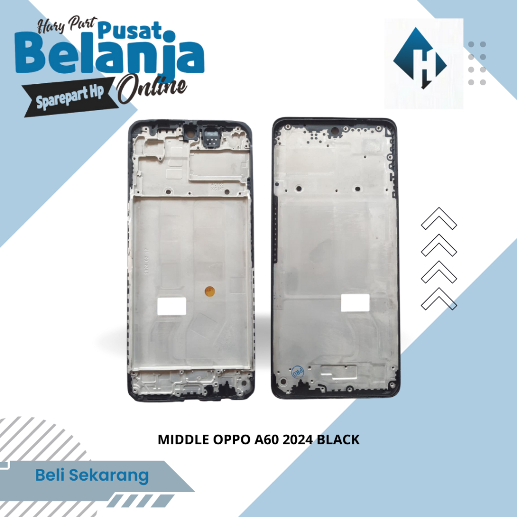 MIDDLE FRAME OPPO A60 2024 BLACK / TULANGAN OPPO A60 2024 / RANGKA TENGAH OPPO A60 2024