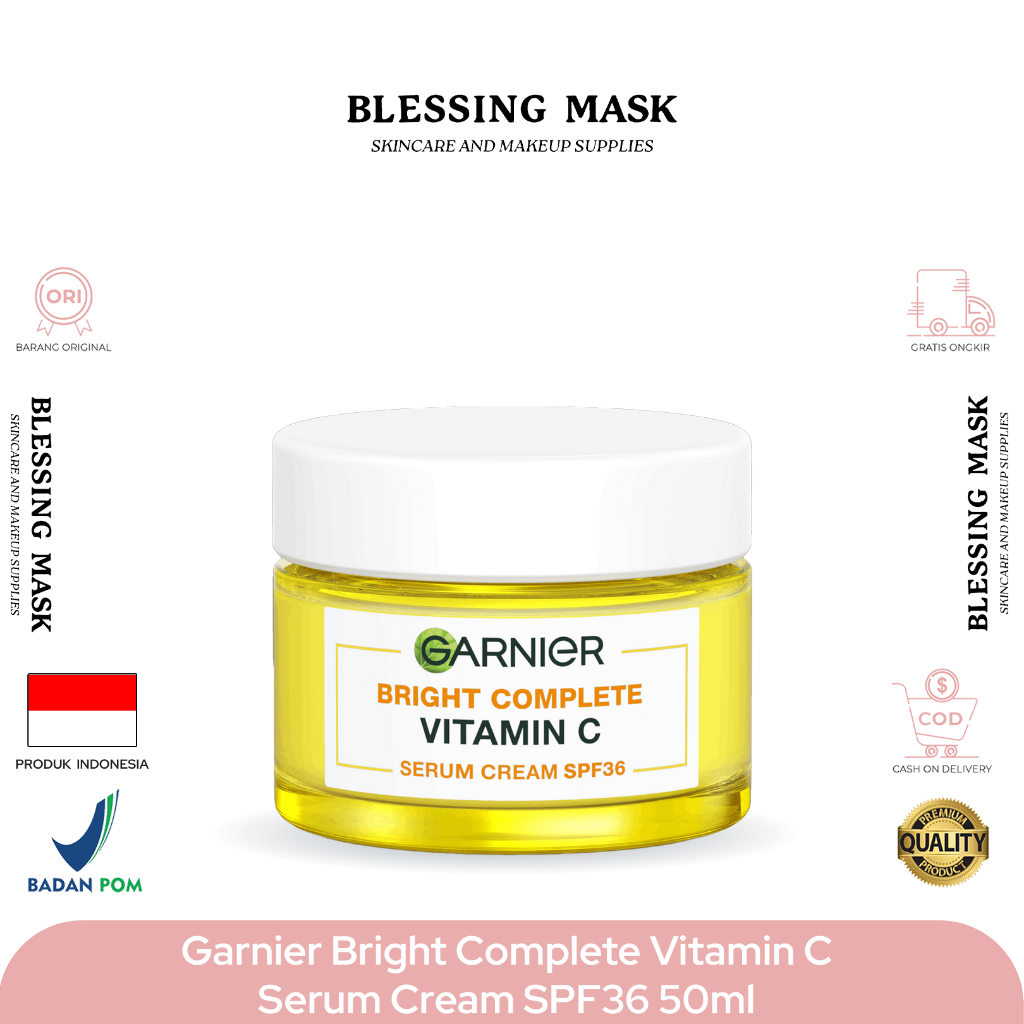 Garnier Bright Complete Vitamin C Serum Cream 50ml | Ampoule