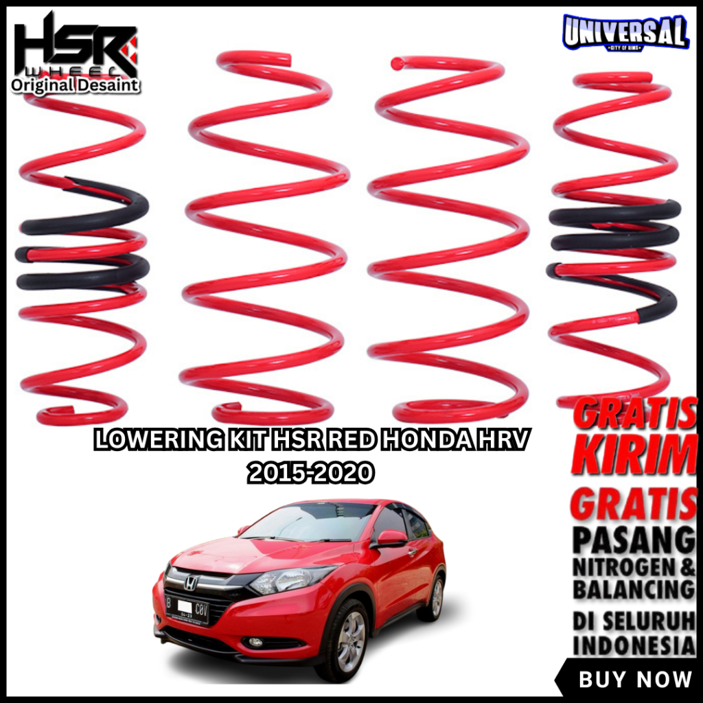 CEPER EMPUK LOWERING KIT HSR RED HRV 2015-2020 PER MOBIL