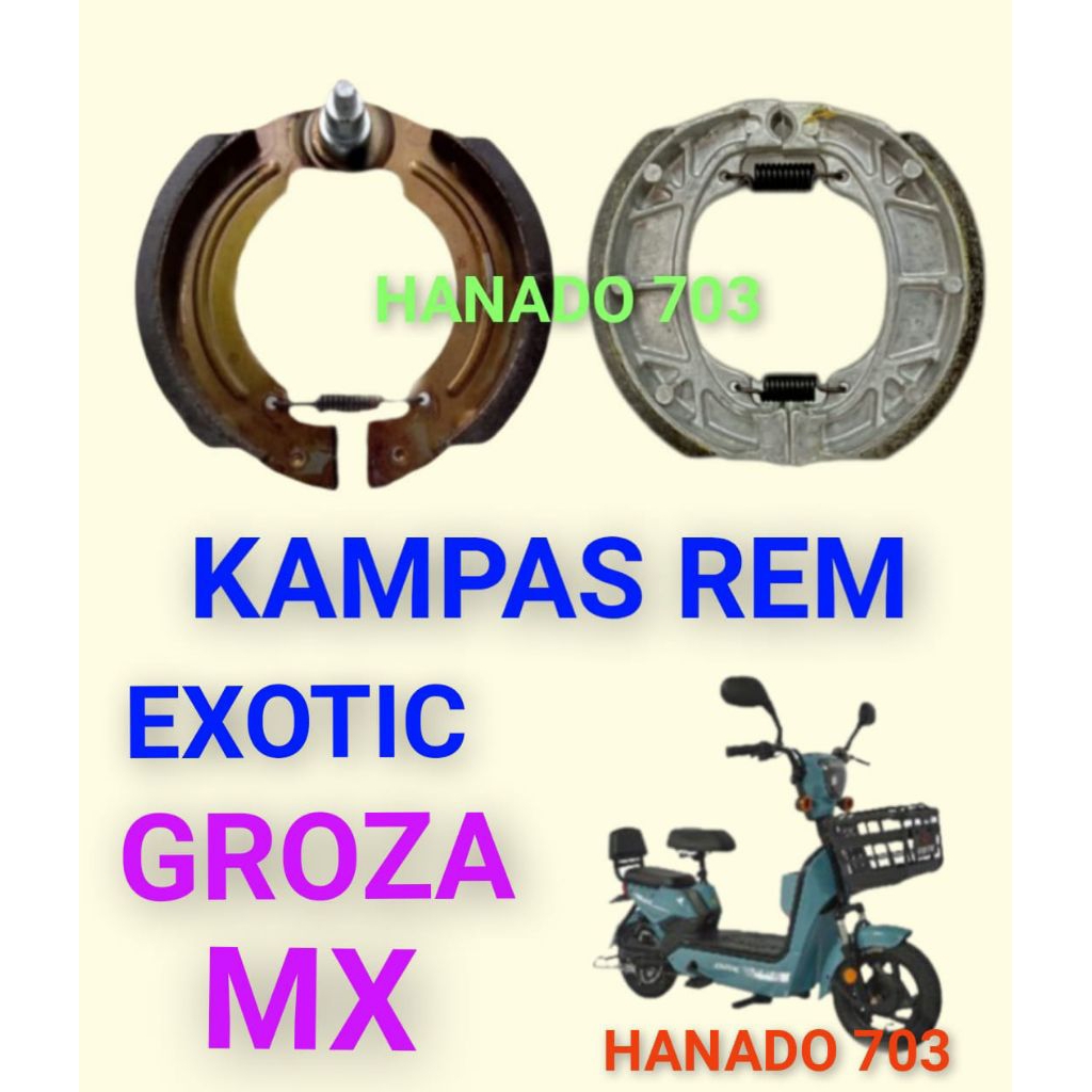 kanpas rem exotic groza mx kampas rem sepeda listrik exotic groza mx
