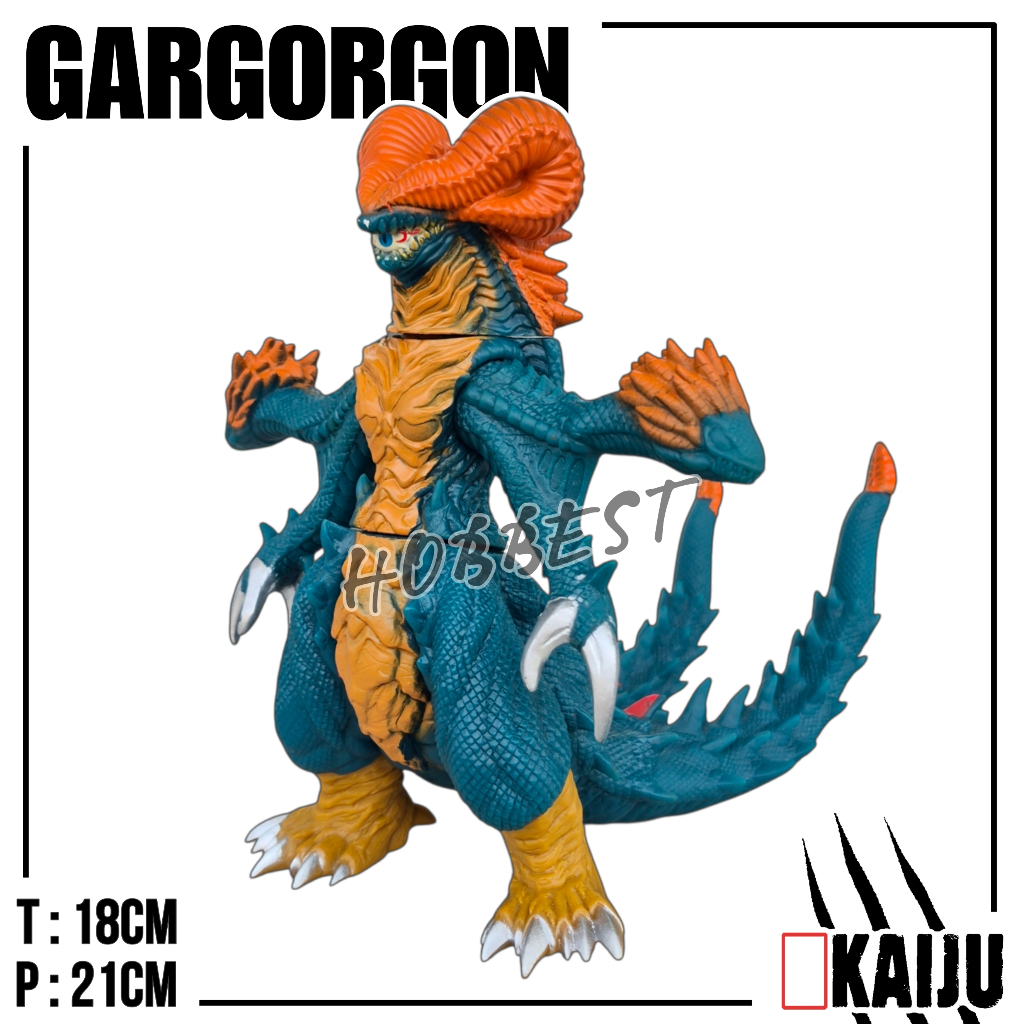 Kaiju GARGORGON - Action Figure Godzilla Miniatur Pajangan Mainan Hadiah Monster Musuh Ultraman X