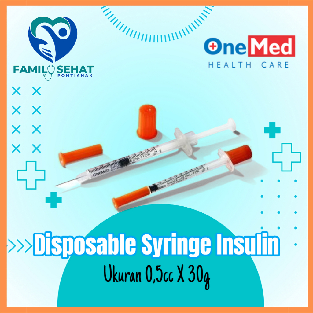 Onemed spuit  0,5cc spuit 0,5ml ecer spuit insulin per pcs