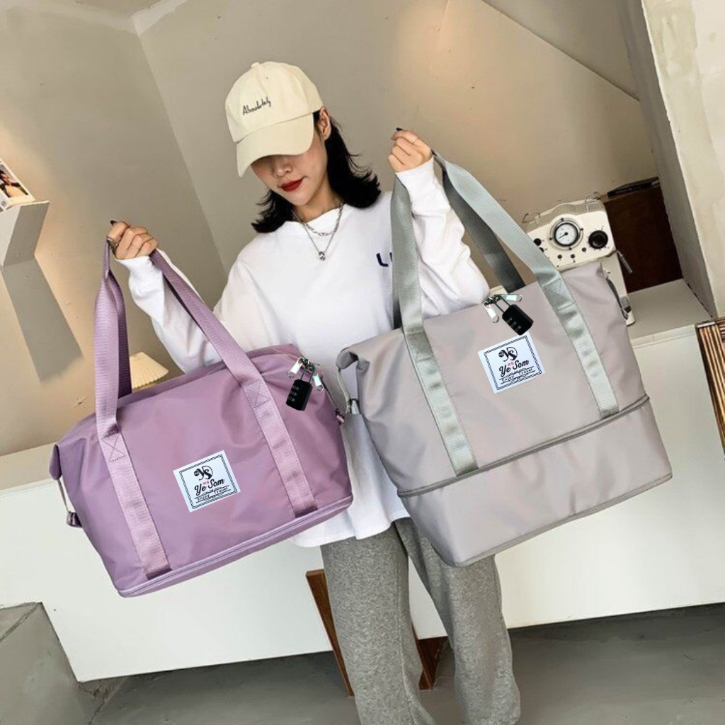 Ye Som Tas Travel Bisa Lipat Bisa Gembok Tas Travel Jinjing Anti Air Tas Travel Jumbo Tas Roda - 210