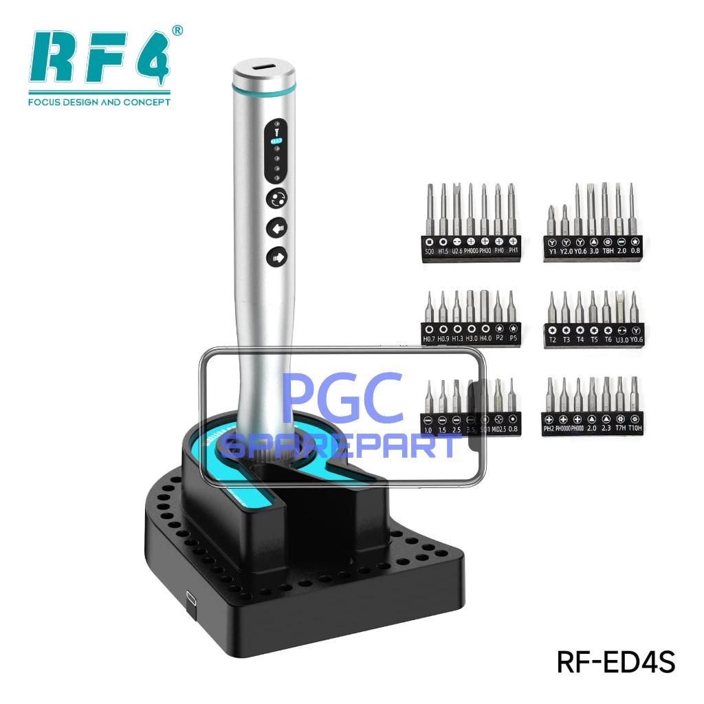 RF4 RF-ED4S / RFED4S dengan 42 Mata Obeng Baja - Set Obeng Listrik Multifungsi Electric