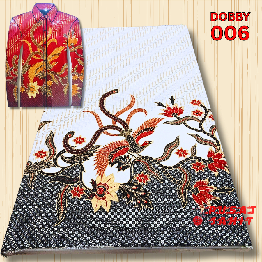 DOBBY 006 - Kain Batik Tenun Dobby Motif Khas Kalimantan Barat
