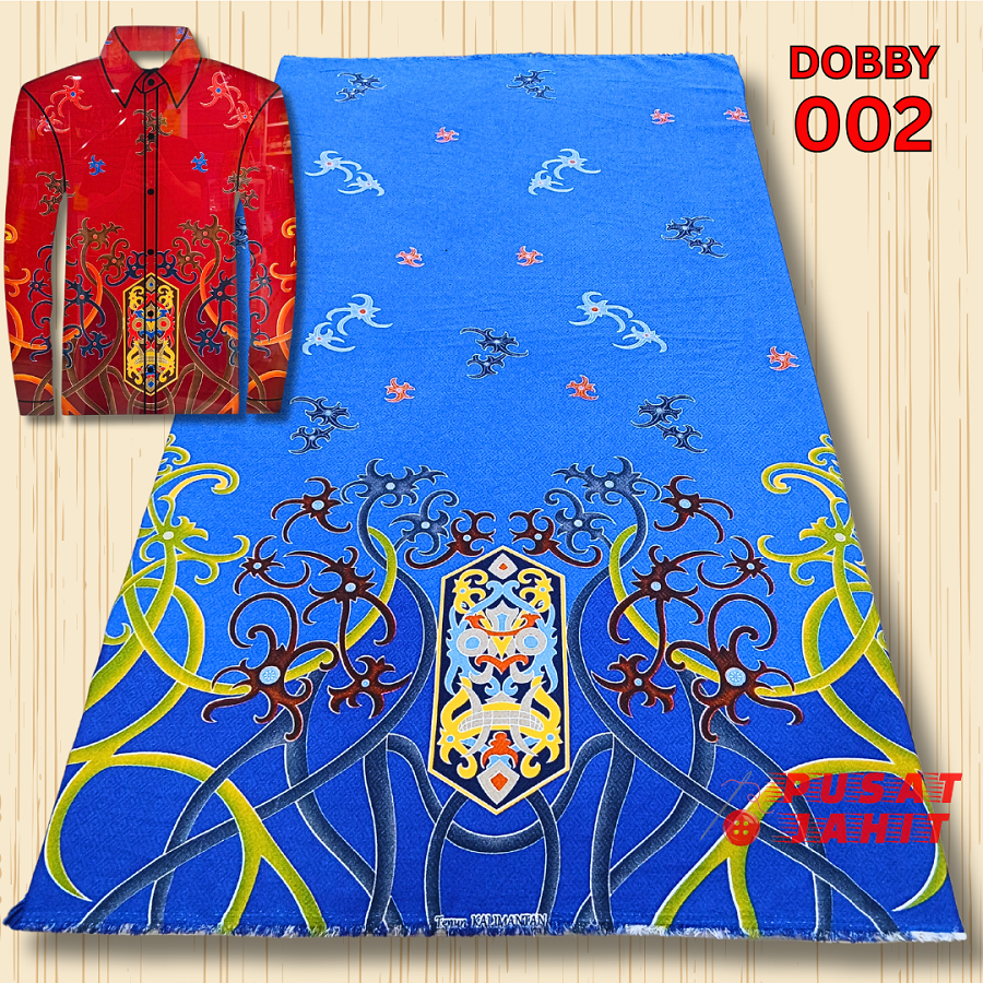 DOBBY 002 - Kain Batik Tenun Dobby Motif Khas Kalimantan Barat