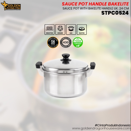 Panci Golden Flying Fish Handle Bakelite - STPC0524