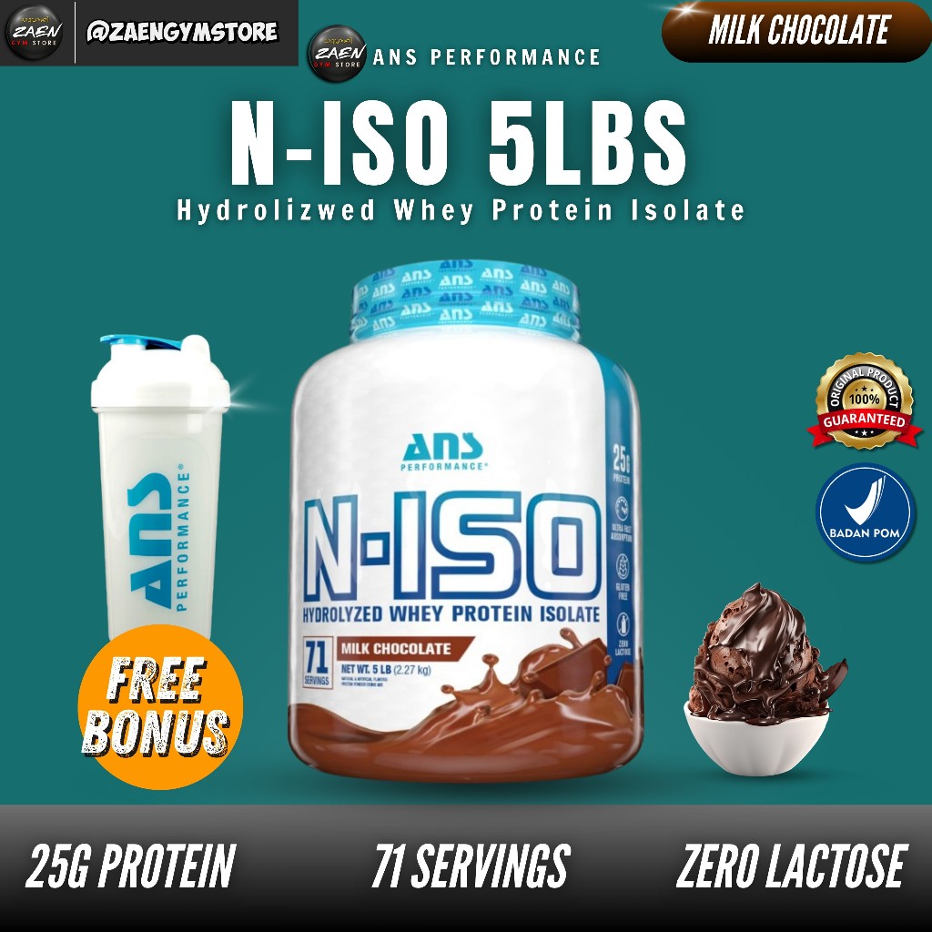 ANS Performance N-Iso 5 Lbs Hydrolized Whey Protein Isolate ANS N ISO