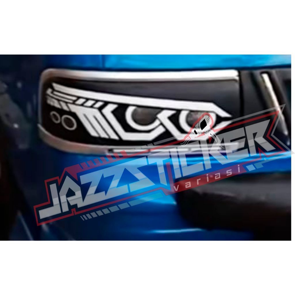 Cutting stiker Lis lampu depan mobil carry/futura