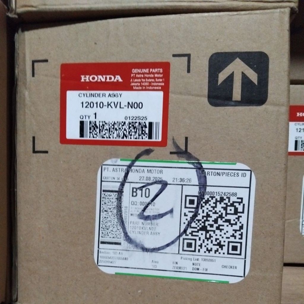 12010KVLN00 Blok Seher ( Cylinder Assy ) Supra X 125 & Kharisma 12010-KVL-N00