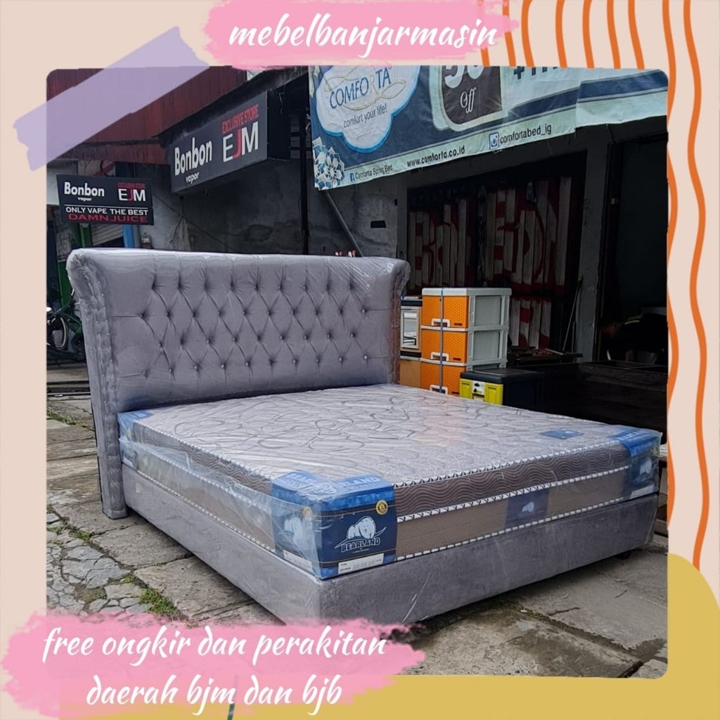 KASUR SPRING BED/SET SPRING BED OLYMPIC BEAR LAND