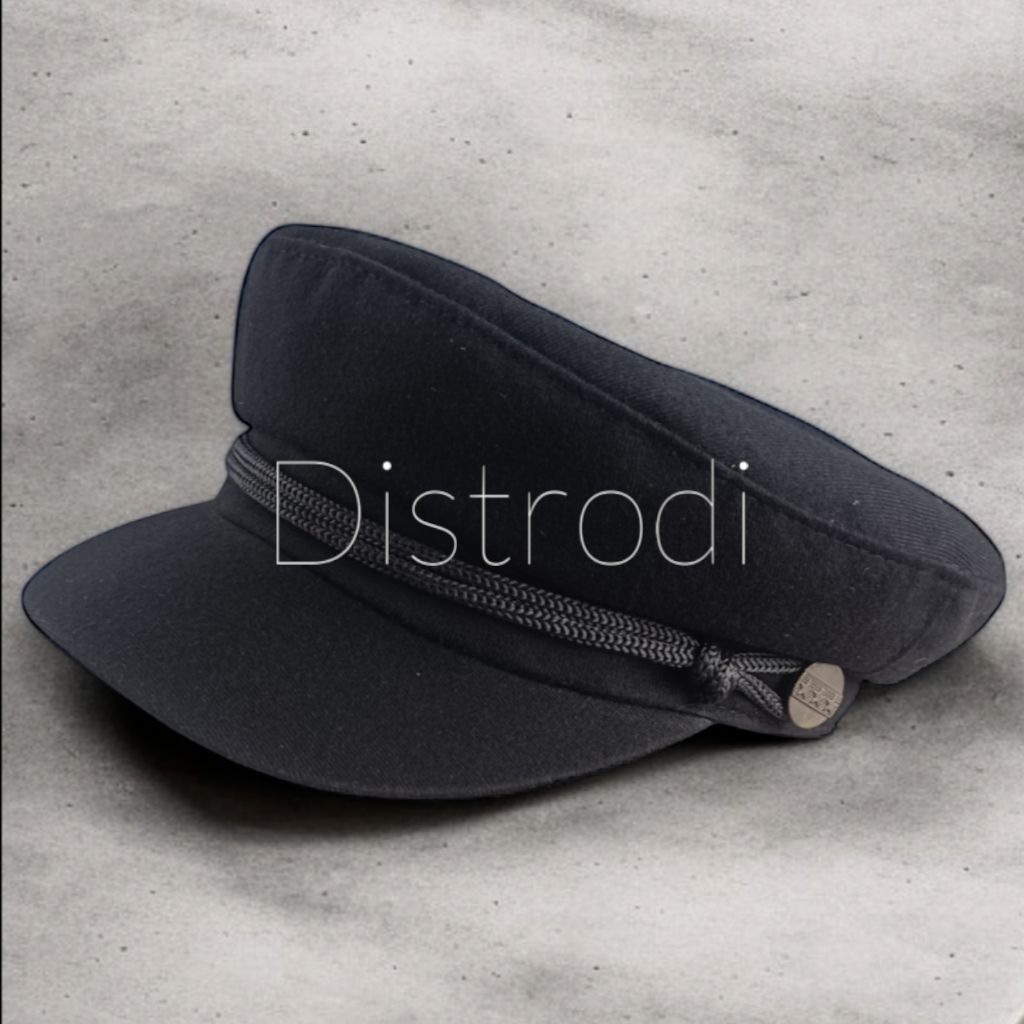 Topi Nahkoda Topi Sailor Hat Topi Pria Terbaru- Sailorman Army- Topi Pelaut- Leather Cap- Korean Sty