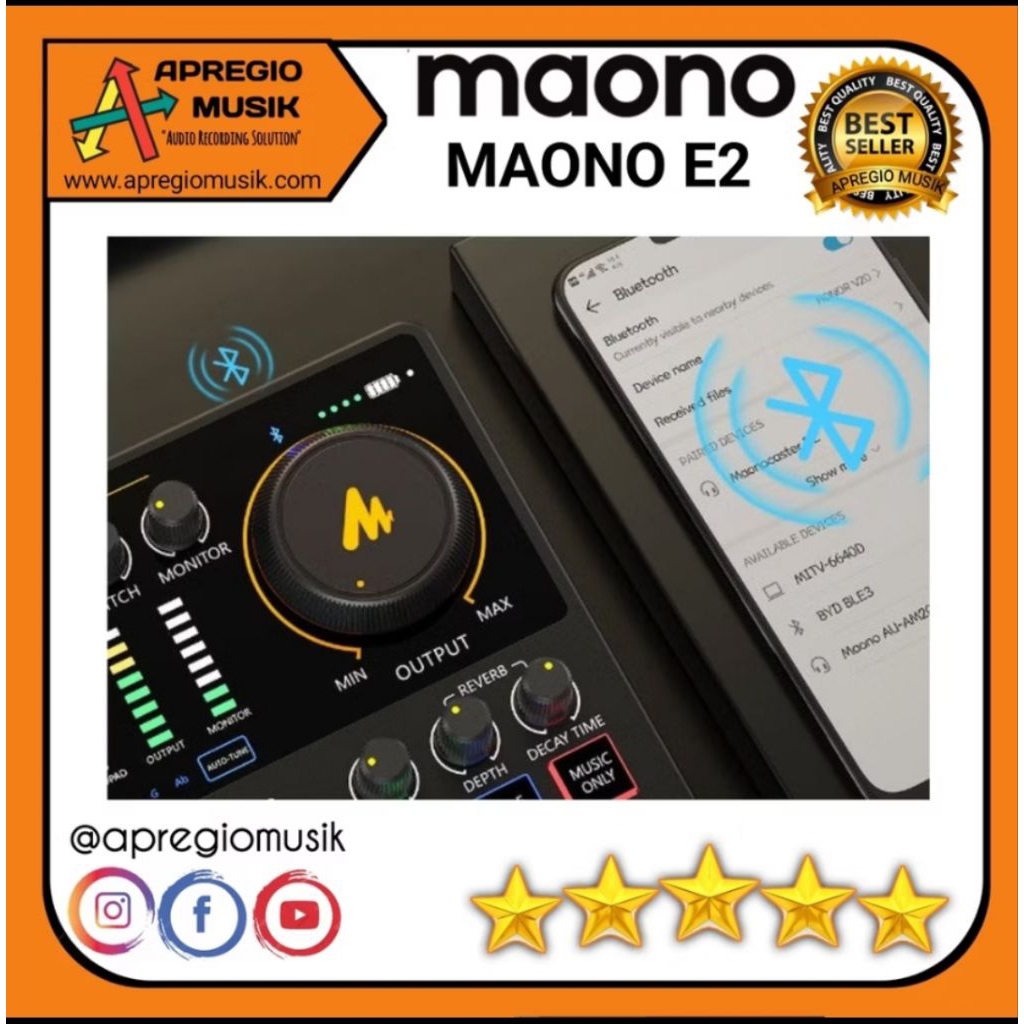 0Maono Maonocaster E2 E 2 AME2 Live Streaming Soundcard ORIGINAL
