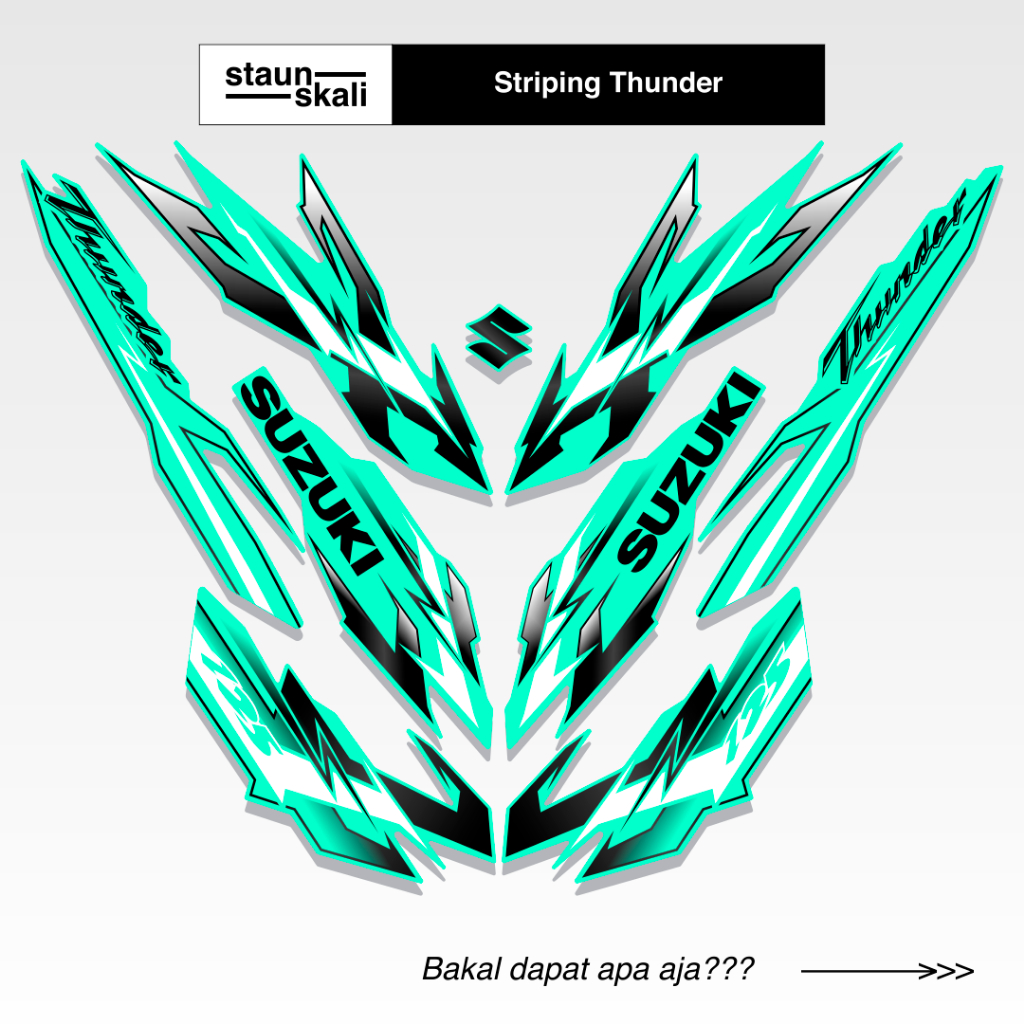 Striping Suzuki Thunder 125 Variasi (5) 2008 2009 2010 2011 2012