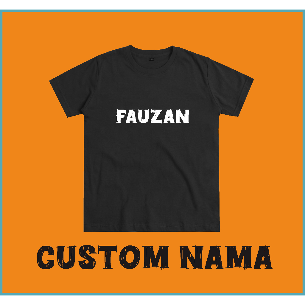 CUSTOM NAMA - STIKER DTF - SABLON SETRIKA