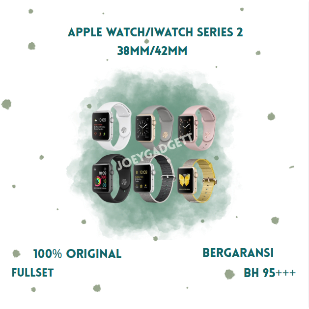 Apple Watch/iWatch Series 2 38MM/42MM S2 Second Fullset 100% Original Bergaransi Ex internasional