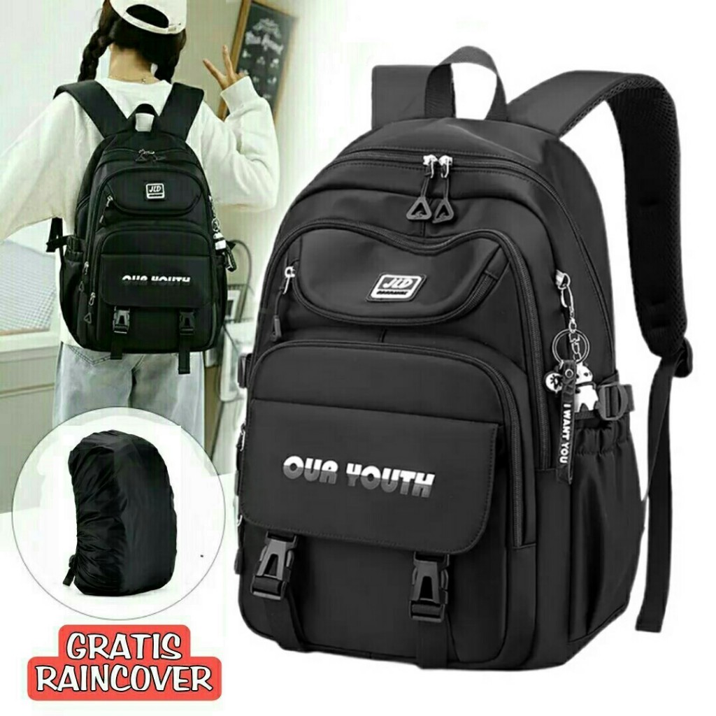 MyQueen_ID - Tas Ransel Backpack Sekolah Anak Remaja Perempuan Fashion Harajuku Style