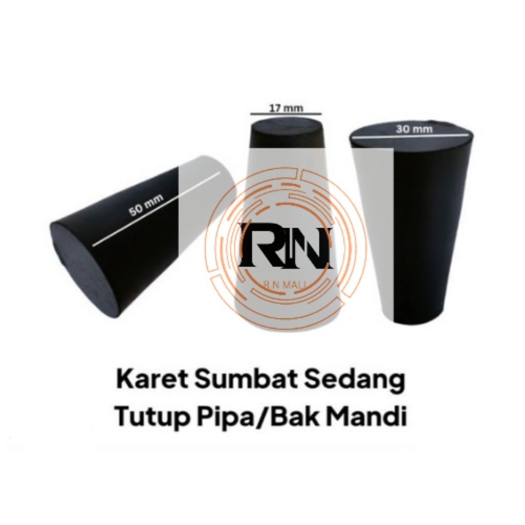 Karet Sumbat Sedang Tutup Bak Mandi / stopper Sedang