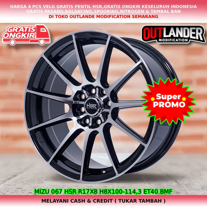 velg ring17 velg mobil Kijang LGX| Veloz| Wuling Binguo| Confero| Formo| Alvez| dll hsr mizu R17