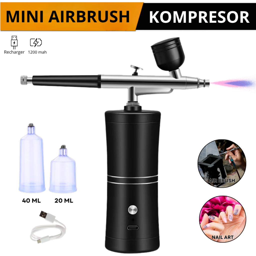 Air Compressor Mini Airbrush Portable Painting Art Spray nano mist spray oxygen injector
