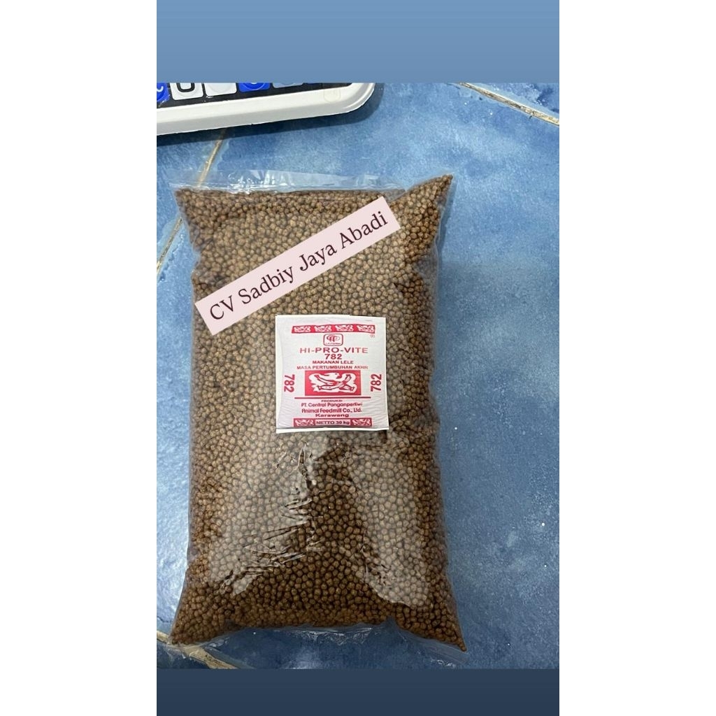 PELET IKAN 500gr Repack Hi Pro Vite 781,782,783 Pakan ikan Lele, Nila, Gurami, Patin