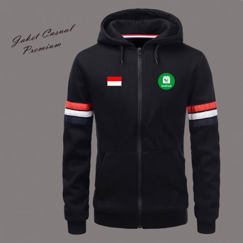 hoodie kupluk driver ojol/ Jaket hodiee kupluk original hoodie fleece grab grabbike grabfood pria wa