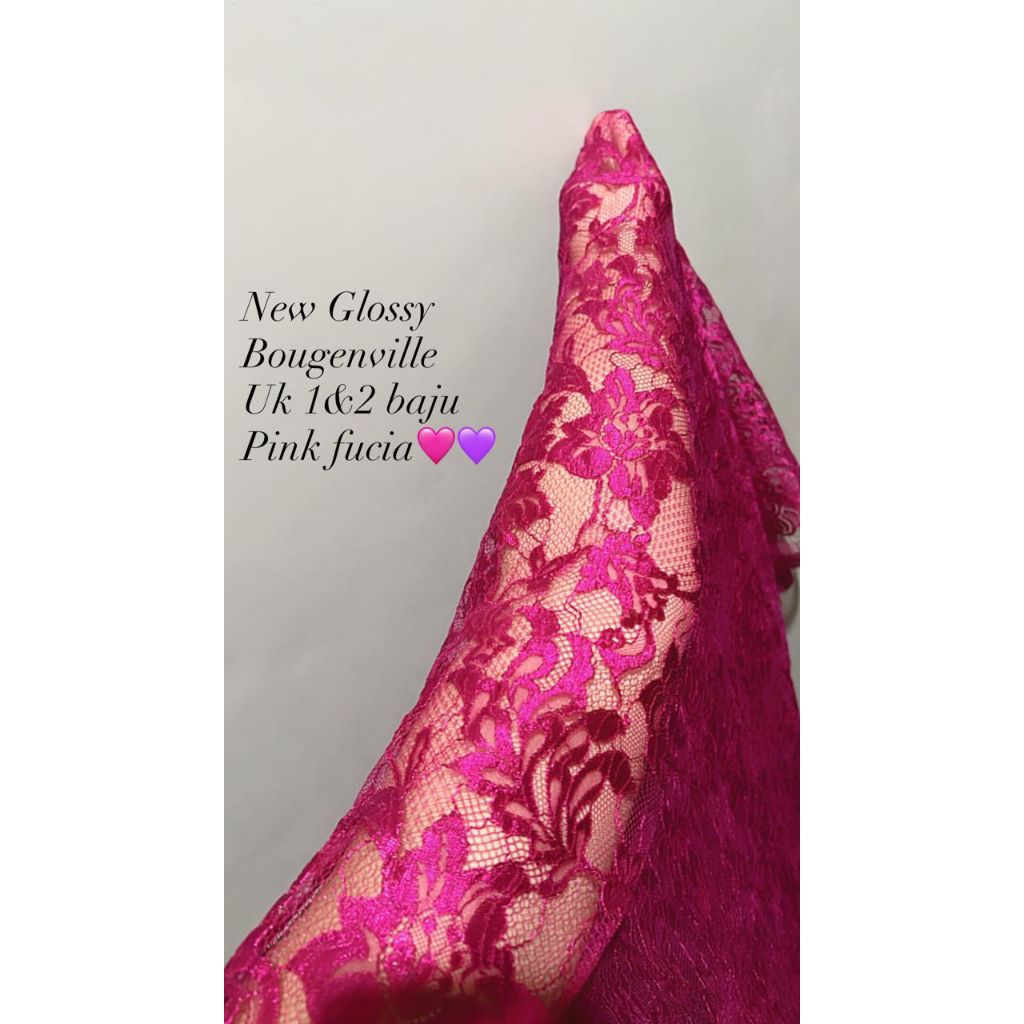 ORIGINAL` READY KAIN KEBAYA BALI METALIC GLOSSY 2 BAJU MELAYANI SETELAN METALIK GLOSY UKURAN 2