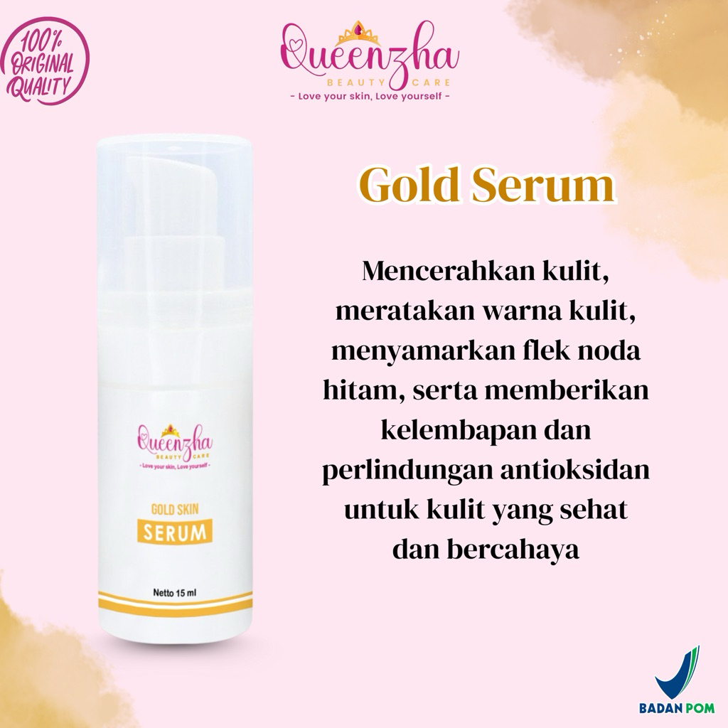 QUEENZHA - Serum Gold Skin For All Skin Types BPOM