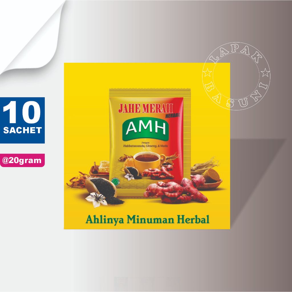 AMH Jahe Merah 10 Sachet / Amh Jahe Merah