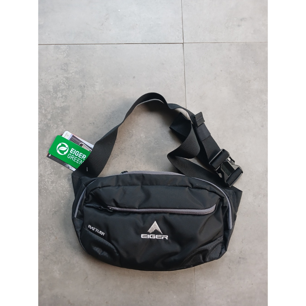Tas Selempang Eiger1989 Rattler Weist Bag Warna Hitam