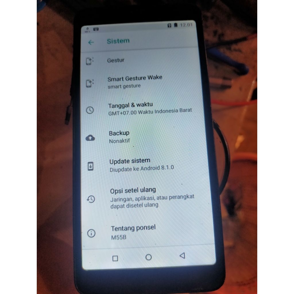 lcd Evercoss m55b ori copotan normal