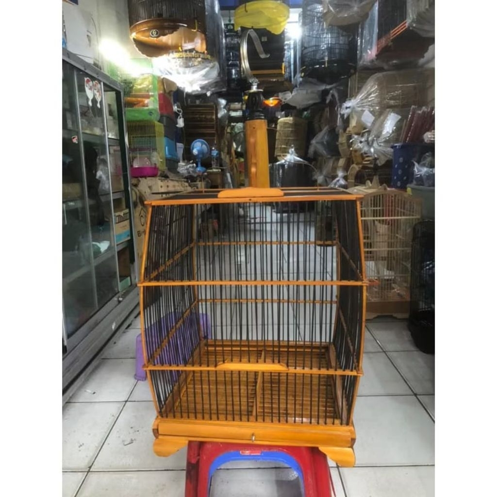 Sangkar Kandang cungkok Bambu 30cm x 30cm Untuk burcil