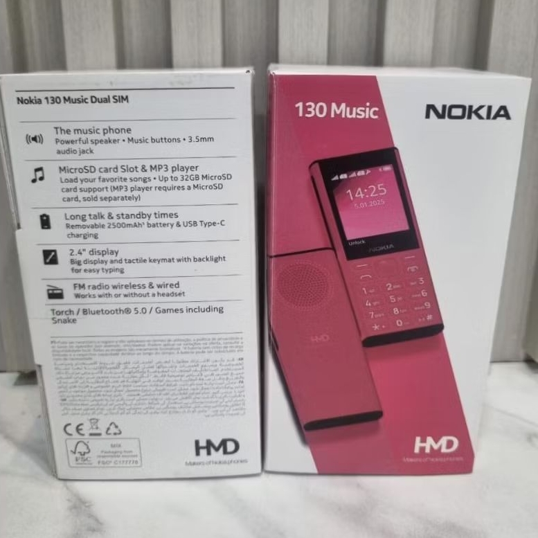 Nokia 130 music Baru Garansi Resmi