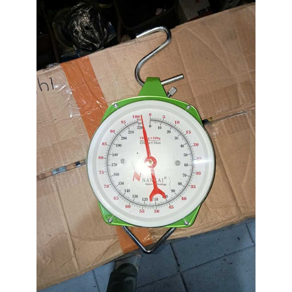 Timbangan gantung 100kg NANKAI | Timbangan gantung besi 100kg | timbangan 100kg scale
