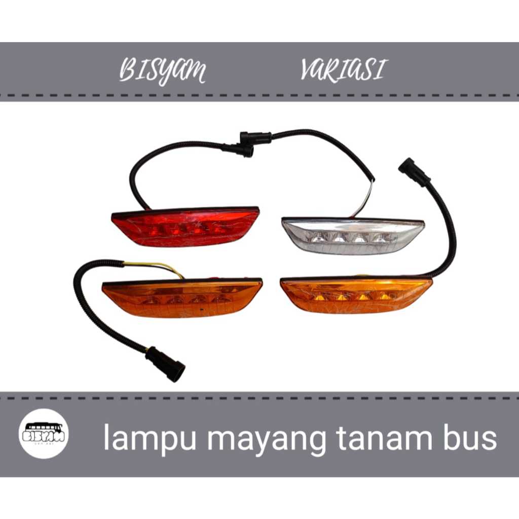 Lampu Mayang Depan Jetbus / Lampu Mayang led samping truck Marker Depan Jetbus /Lampu Slebor Truck