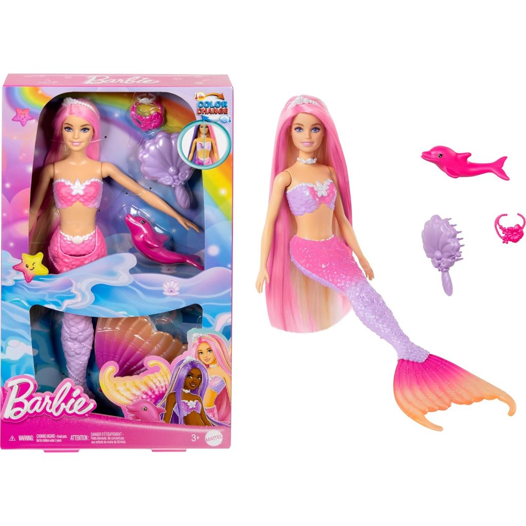Boneka Barbie Mermaid Color Change HRP97 - Mainan Boneka Barbie Putri Duyung Anak Perempuan