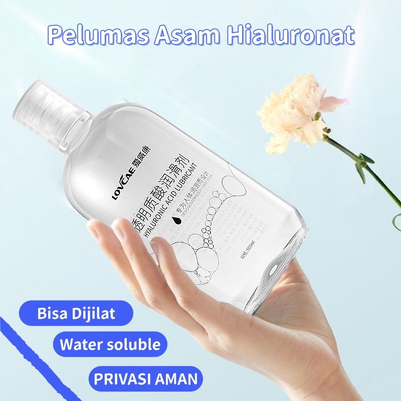 500ml Lubricant Gel Pelumas Asam Hialuronat Pelumas Wanita Pria pelumasan Water based Lubricant Taha